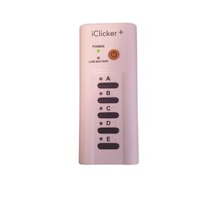iClicker Student Remote Classroom Response System White Model RLR15 Wireless